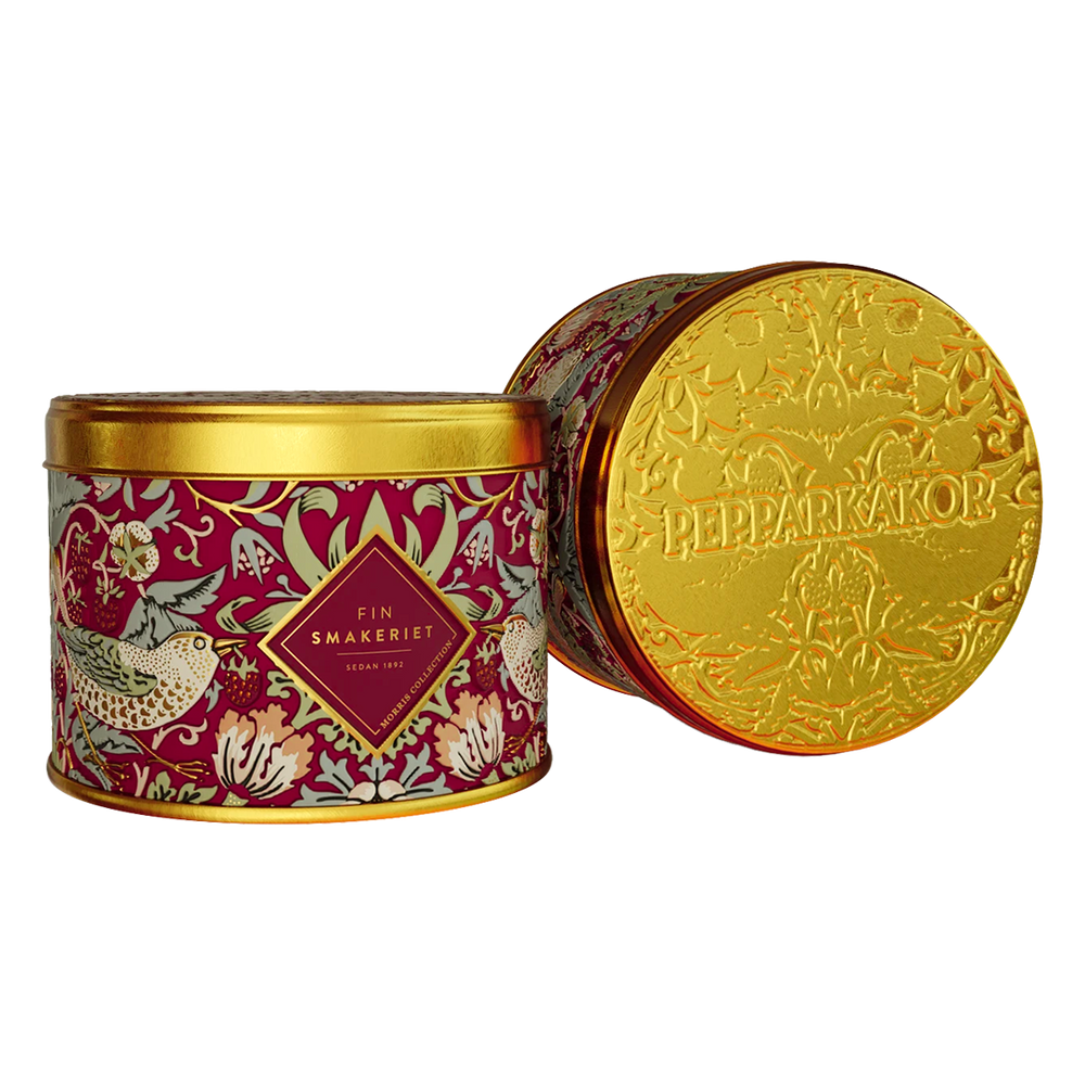 FINSMAKERIET – PEPPARKAKOR PLÅTBURK WILLIAM MORRIS 45 GRAM