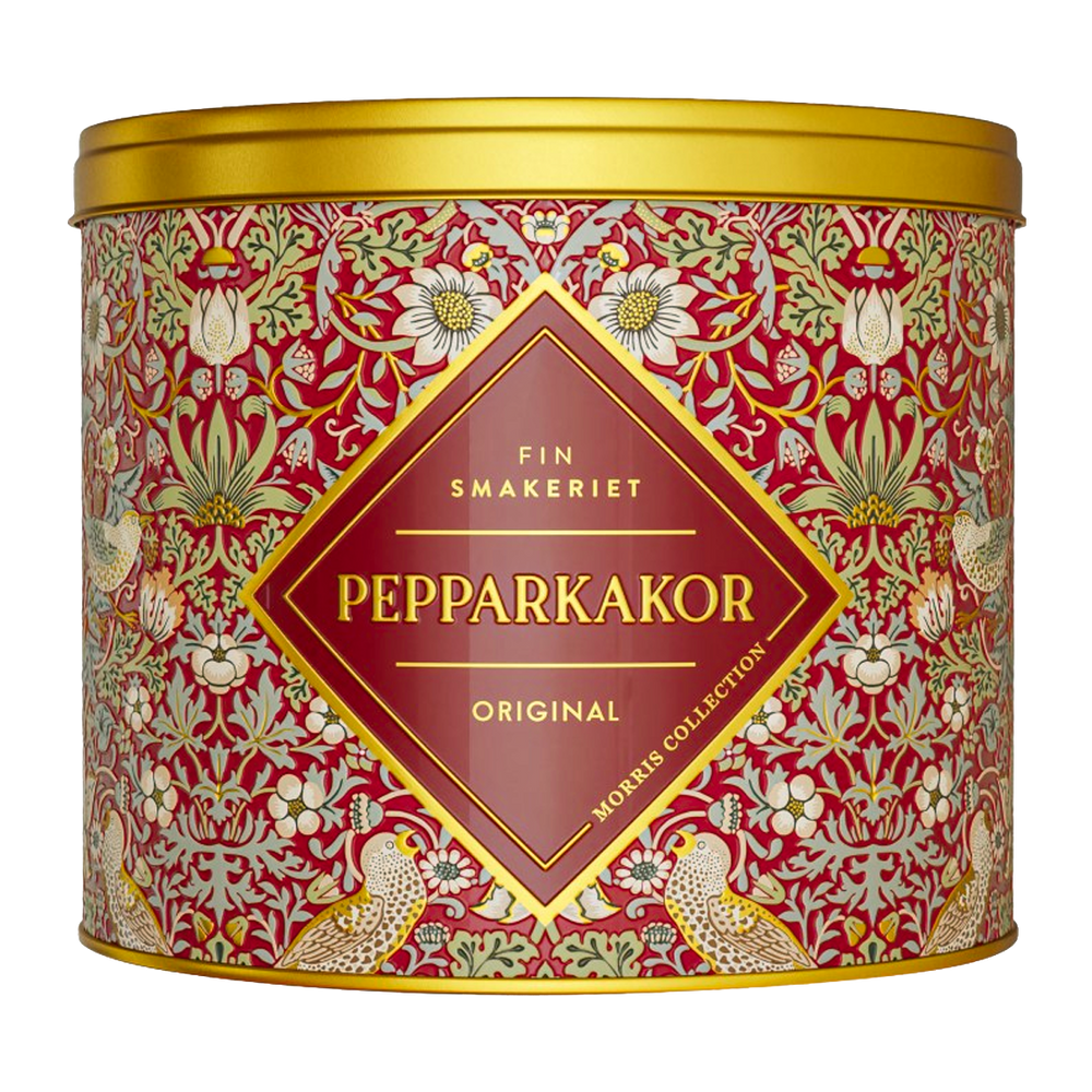 FINSMAKERIET – PEPPARKAKOR PLÅTBURK WILLIAM MORRIS 430 GRAM