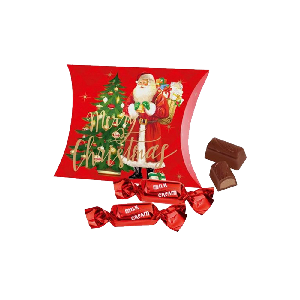 PRESENTASK MERRY CHRISTMAS –  MJÖLKCHOKLAD MED PRALINÉ