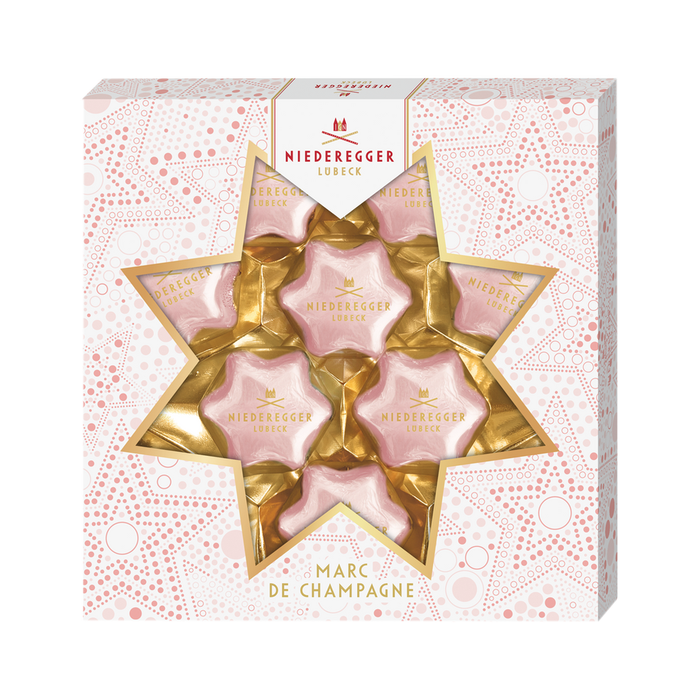 NIEDEREGGER – CHOKLADSTJÄRNOR MED MARC DE CHAMPAGNE