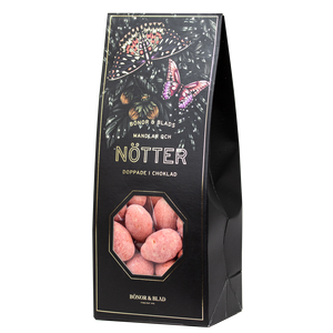 NÖTTER – JORDGUBBSMANDEL I VIT CHOKLAD