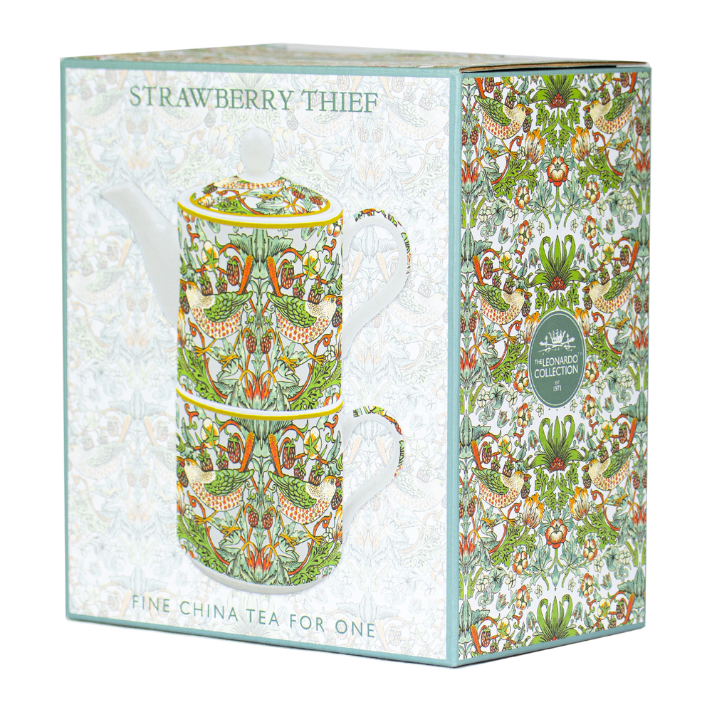 WILLIAM MORRIS – TEA FOR ONE 'WHITE STRAWBERRY THIEF'